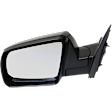 Driver Side Mirror, Power Adjust, Manual Folding, Non-Heated, Paintable, No Signal Light, Memory, Puddle Light, Auto-Dimming, and Blind Spot Feature, SR5 Model, Without Cold Climate Specification