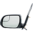 Driver Side Mirror, Power Adjust, Non-Heated, Manual Folding, Textured Black, No Signal Light, No Memory, No Puddle Light, No Auto-Dim, With Blind Spot Glass
