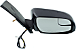 Passenger Side Mirror, Power Adjust, Non-Heated, Manual Folding, Textured Black, No Signal Light, No Memory, No Puddle Light, No Auto-Dimming, With Blind Spot Glass