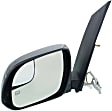 Driver Side Mirror, Power, Heated, Manual Folding, Paintable, No Signal Light, No Memory, No Puddle Light, with Blind Spot Glass, LE/SE Models, 6 Cyl., 3.5L Engine