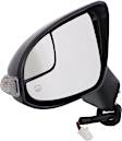 Driver Side Mirror, Power Adjust, Manual Folding, Heated, Paintable, In-housing Signal Light, No Memory, With Puddle Light, No Auto-Dimming, With Blind Spot Glass