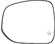Driver Side Mirror Glass, Heated, No Blind Spot Feature