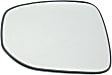 Driver Side Mirror Glass, Non-Heated, No Blind Spot Feature, Flat, With backing plate, North America Built Vehicle