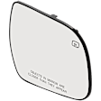 2013 Toyota Sienna LE - Mirror Glass Passenger Side, For Models With Non-Towing Mirror, Heated, No Blind Spot Feature, No Signal Light