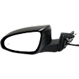 Driver Side Mirror, Power, Manual Folding, Heated, Paintable, No Signal Light, No Memory, No Puddle Light, No Auto-Dimming, With Blind Spot Detection in Glass