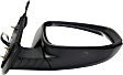 2016-2023 Toyota Tacoma - Passenger Side Mirror, Power, Power Folding, Heated, Chrome, In-housing Signal Light, No Memory, No Puddle Light, No Auto-Dimming, With Blind Spot Detection in Glass