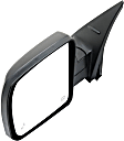 2014-2021 Toyota Tundra - Driver Side Mirror, Power Adjust, Heated, Manual Folding, Textured Black, No Signal Light, No Memory, No Puddle Light, No Auto-Dimming, With Blind Spot Detection in Glass