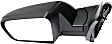 2014-2021 Toyota Tundra - Driver Side Mirror, Power Adjust, Heated, Manual Folding, Textured Black, No Signal Light, No Memory, No Puddle Light, No Auto-Dimming, With Blind Spot Detection in Glass