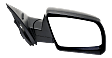 2014-2021 Toyota Tundra - Passenger Side Mirror, Power Adjust, Heated, Manual Folding, Textured Black, No Signal Light, No Memory, No Puddle Light, No Auto-Dimming, With Blind Spot Detection in Glass