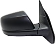 2014-2021 Toyota Tundra - Passenger Side Mirror, Power Adjust, Heated, Manual Folding, Textured Black, No Signal Light, No Memory, No Puddle Light, No Auto-Dimming, With Blind Spot Detection in Glass