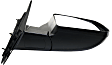 2014-2021 Toyota Tundra - Passenger Side Mirror, Power Adjust, Heated, Manual Folding, Textured Black, No Signal Light, No Memory, No Puddle Light, No Auto-Dimming, With Blind Spot Detection in Glass