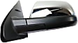 2014 Toyota Tundra - Driver Side Mirror, For Models With Lane Change Assist, Power Adjust, Heated, Chrome, Manual Folding, No Signal Light, With Blind Spot Detection in Glass, No Memory, No Puddle Light, No Auto-Dimming
