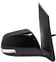 2014 Toyota Sienna L - Passenger Side Mirror, Power Adjust, Heated, Paintable, Power Folding, In-housing Signal Light, With Blind Spot Detection in Glass, With Memory, No Puddle Light, No Auto-Dimming