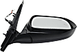 2014 Toyota Sienna LE - Passenger Side Mirror, Power Adjust, Heated, Paintable, Manual Folding, No Signal Light, With Blind Spot Detection in Glass, No Memory, No Puddle Light, No Auto-Dimming, Mini Passenger Van