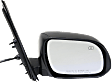Passenger Side Mirror, Power Adjust, Heated, Manual Folding, Paintable, No Signal Light, Without Memory, With Puddle Light, No Auto-Dimming, No Blind Spot Feature
