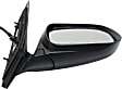 Passenger Side Mirror, Power Adjust, Heated, Manual Folding, Paintable, No Signal Light, Without Memory, With Puddle Light, No Auto-Dimming, No Blind Spot Feature