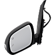 Driver Side Mirror, Power Adjust, Heated, Manual Folding, Paintable, In-housing Signal Light, With Memory, With Puddle Light, No Auto-Dim, With Blind Spot Detection in Glass