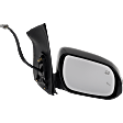 2015 Toyota Sienna XLE - Passenger Side Mirror, Power Adjust, Heated, Paintable, Manual Folding, In-housing Signal Light, With Blind Spot Detection in Glass, With Memory, With Puddle Light, No Auto-Dimming
