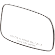 2004-2009 Toyota Prius - Passenger Side Mirror Glass, Non-Heated, No Blind Spot Feature, Convex, With backing plate