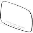2004-2009 Toyota Prius - Passenger Side Mirror Glass, Non-Heated, No Blind Spot Feature, Convex, With backing plate