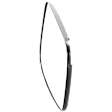 2004-2009 Toyota Prius - Passenger Side Mirror Glass, Non-Heated, No Blind Spot Feature, Convex, With backing plate