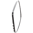 2004-2009 Toyota Prius - Passenger Side Mirror Glass, Non-Heated, No Blind Spot Feature, Convex, With backing plate