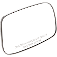 2004-2009 Toyota Prius - Passenger Side Mirror Glass, Non-Heated, No Blind Spot Feature, Convex, With backing plate