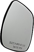 Passenger Side Mirror Glass, Heated, No Blind Spot Feature, Convex, With backing plate, Base Model