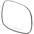 Passenger Side Mirror Glass, Non-Heated, No Blind Spot Feature