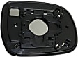 Driver Side Mirror Glass, Non-Heated, No Blind Spot Feature, Backing Plate Included