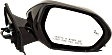 Passenger Side Mirror, Power Adjust, Manual Folding, Heated, Paintable, No Signal Light, No Memory, Puddle Light, and Auto-Dimming, With Blind Spot Detection in Glass, 4 Cyl., 1.8L Engine