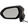 Driver Side Mirror, Power Adjust, Non-Heated, Manual Folding, Paintable, No Signal Light, No Memory, No Puddle Light, No Auto-Dim, No Blind Spot Feature