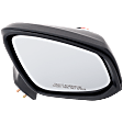 Passenger Side Mirror, Power Adjust, Manual Folding, Non-Heated, Textured Black, No Signal Light, Memory, Puddle Light, Auto-Dimming, and Blind Spot Feature, 4 Cyl., 2.5L Engine, USA Built Vehicle