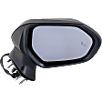 Passenger Side Mirror, Power Adjust, Manual Folding, Heated, Paintable, In-housing Signal Light, No Memory, No Puddle Light, No Auto-Dimming, With Blind Spot Detection in Glass