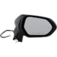 Passenger Side Mirror, Power Adjust, Heated, Manual Folding, Paintable, No Signal Light, No Memory, No Puddle Light, No Auto-Dim, With Blind Spot Detection in Glass