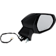 Passenger Side Mirror, Power Adjust, Heated, Manual Folding, Paintable, No Signal Light, No Memory, No Puddle Light, No Auto-Dim, With Blind Spot Detection in Glass