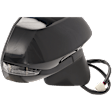 2024 Toyota Corolla - Passenger Side Mirror,  Japan Built Vehicle, Power Adjust, Heated, Paintable, Manual Folding, In-housing Signal Light, With Blind Spot Detection in Glass, No Memory, No Puddle Light, No Auto-Dimming, Sedan