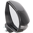 2024 Toyota Corolla - Passenger Side Mirror,  Japan Built Vehicle, Power Adjust, Heated, Paintable, Manual Folding, In-housing Signal Light, With Blind Spot Detection in Glass, No Memory, No Puddle Light, No Auto-Dimming, Sedan
