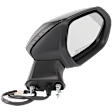 2024 Toyota Corolla - Passenger Side Mirror,  Japan Built Vehicle, Power Adjust, Heated, Paintable, Manual Folding, In-housing Signal Light, With Blind Spot Detection in Glass, No Memory, No Puddle Light, No Auto-Dimming, Sedan