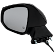 2024 Toyota Corolla Cross Hybrid S - Driver Side Mirror, Power Adjust, Heated, Textured Black, Manual Folding, No Signal Light, No Blind Spot Feature, No Memory, No Puddle Light, No Auto-Dimming