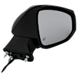 2024 Toyota Corolla Cross Hybrid S - Passenger Side Mirror, Power Adjust, Heated, Textured Black, Manual Folding, No Signal Light, No Blind Spot Feature, No Memory, No Puddle Light, No Auto-Dimming