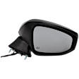 2024 Toyota Corolla Cross Hybrid S - Passenger Side Mirror, Power Adjust, Heated, Textured Black, Manual Folding, No Signal Light, No Blind Spot Feature, No Memory, No Puddle Light, No Auto-Dimming