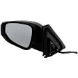 2023 Toyota 4Runner SR5 - Driver Side Mirror, For Models Without Side View Camera, Power Adjust, Heated, Paintable, Manual Folding, No Signal Light, With Blind Spot Detection in Glass, No Memory, No Puddle Light, No Auto-Dimming