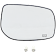 Passenger Side Mirror Glass, Heated, No Blind Spot Feature