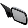 Passenger Side Mirror, Power Adjust, Heated, Power Folding, Chrome, In-glass Signal Light, With Memory, With Puddle Light, No Auto-Dim, With Blind Spot Detection in Glass