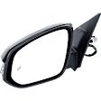 Driver Side Mirror, Power Adjust, Heated, Manual Folding, Paintable, In-housing Signal Light, No Memory, No Puddle Light, No Auto-Dim, With Blind Spot Detection in Glass