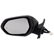 Driver Side Mirror, Power Adjust, Heated, Manual Folding, Paintable, No Signal Light, No Memory, No Puddle Light, No Auto-Dim, With Blind Spot Detection in Glass