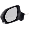 Driver Side Mirror, Power Adjust, Heated, Manual Folding, Paintable, No Signal Light, No Memory, No Puddle Light, No Auto-Dim, With Blind Spot Detection in Glass