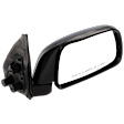 Passenger Side Mirror, Manual Adjust, Manual Folding, Non-Heated, Textured Black, No Signal Light, No Memory, No Puddle Light, No Auto-Dimming, No Blind Spot Feature
