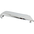 Rear, Driver Side Bumper End, Chrome Steel